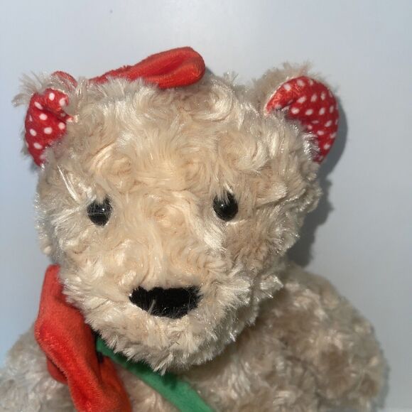 SCENTSY BUDDY, Poppy The Bear Holding Poppy Flower Bow Newborn Nursery Scent - Picture 2 of 9